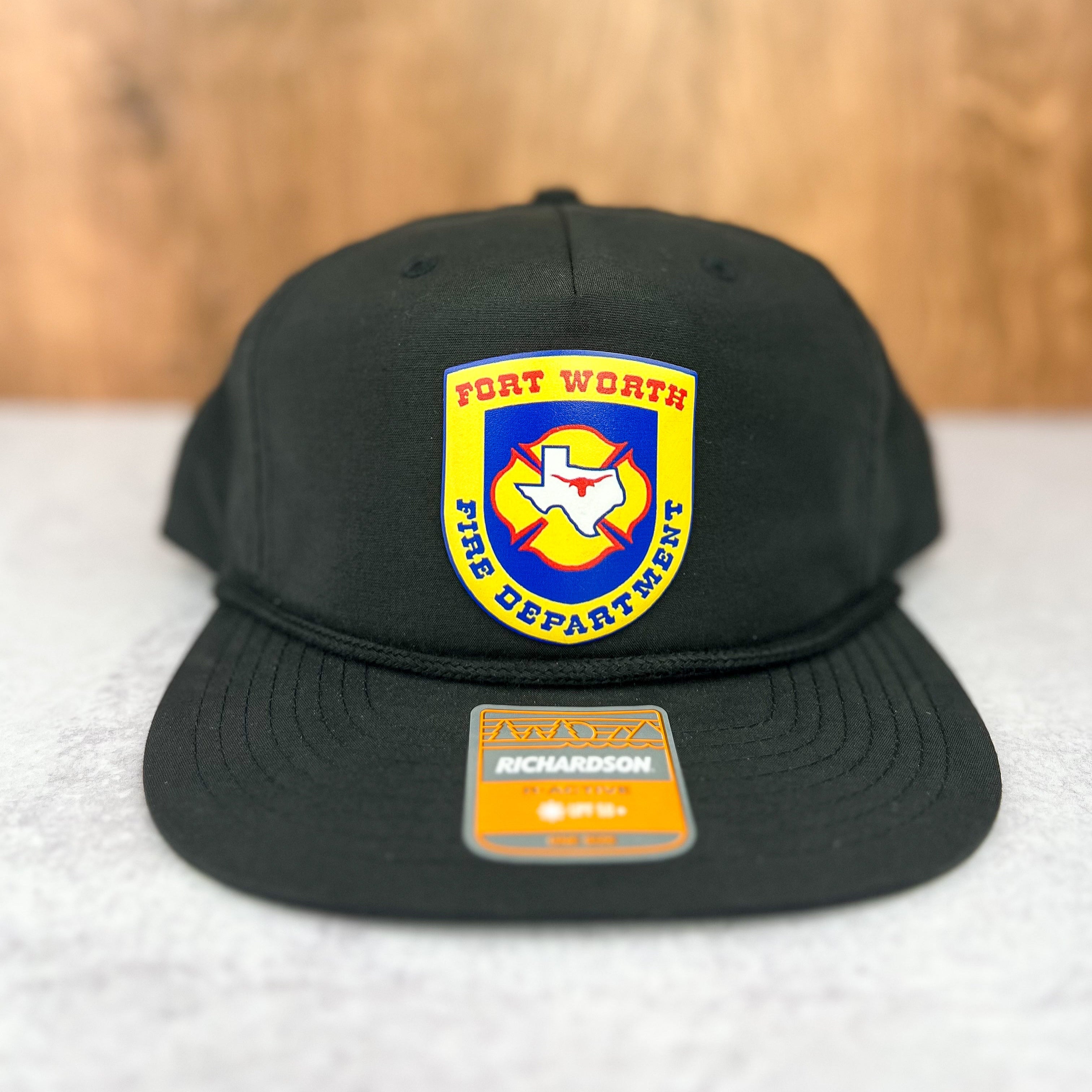Black Richardson 256 Cap with UV-Printed Forth Worth Fire Patch ...